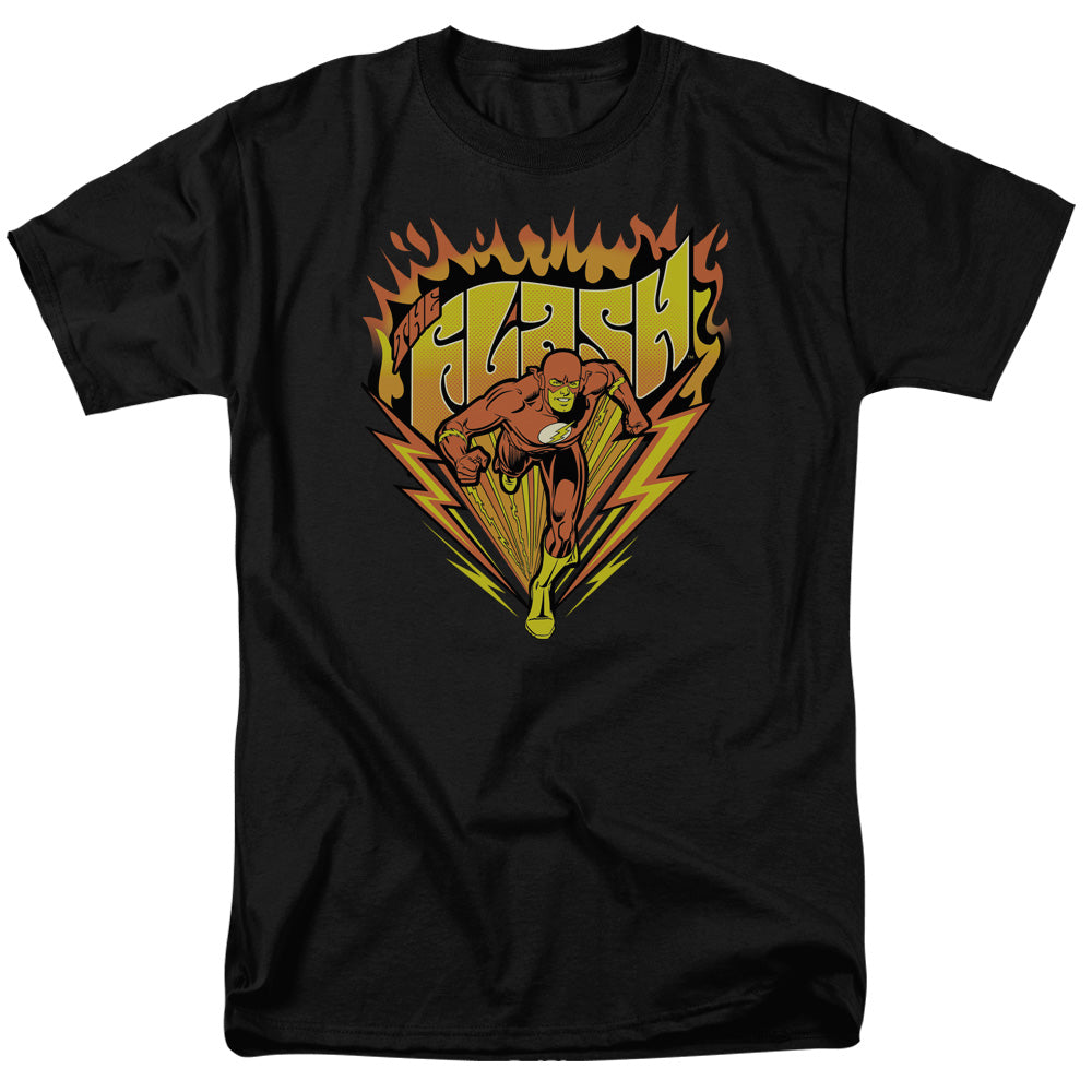 DC FLASH/BLAZING SPEED - S/S ADULT 18/1 - BLACK