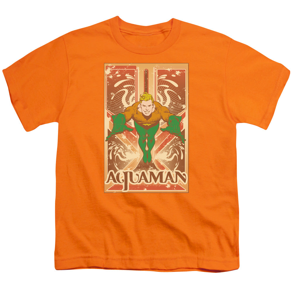DC AQUAMAN/AQUAMAN  - S/S YOUTH 18/1 - ORANGE