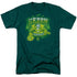 DC/GREEN FLAMES - S/S ADULT 18/1 - HUNTER GREEN