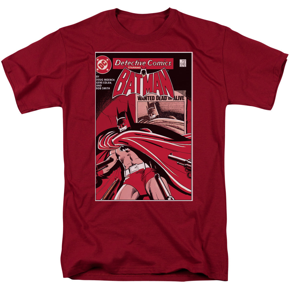 DC/WANTED BAT - S/S ADULT 18/1 - CARDINAL