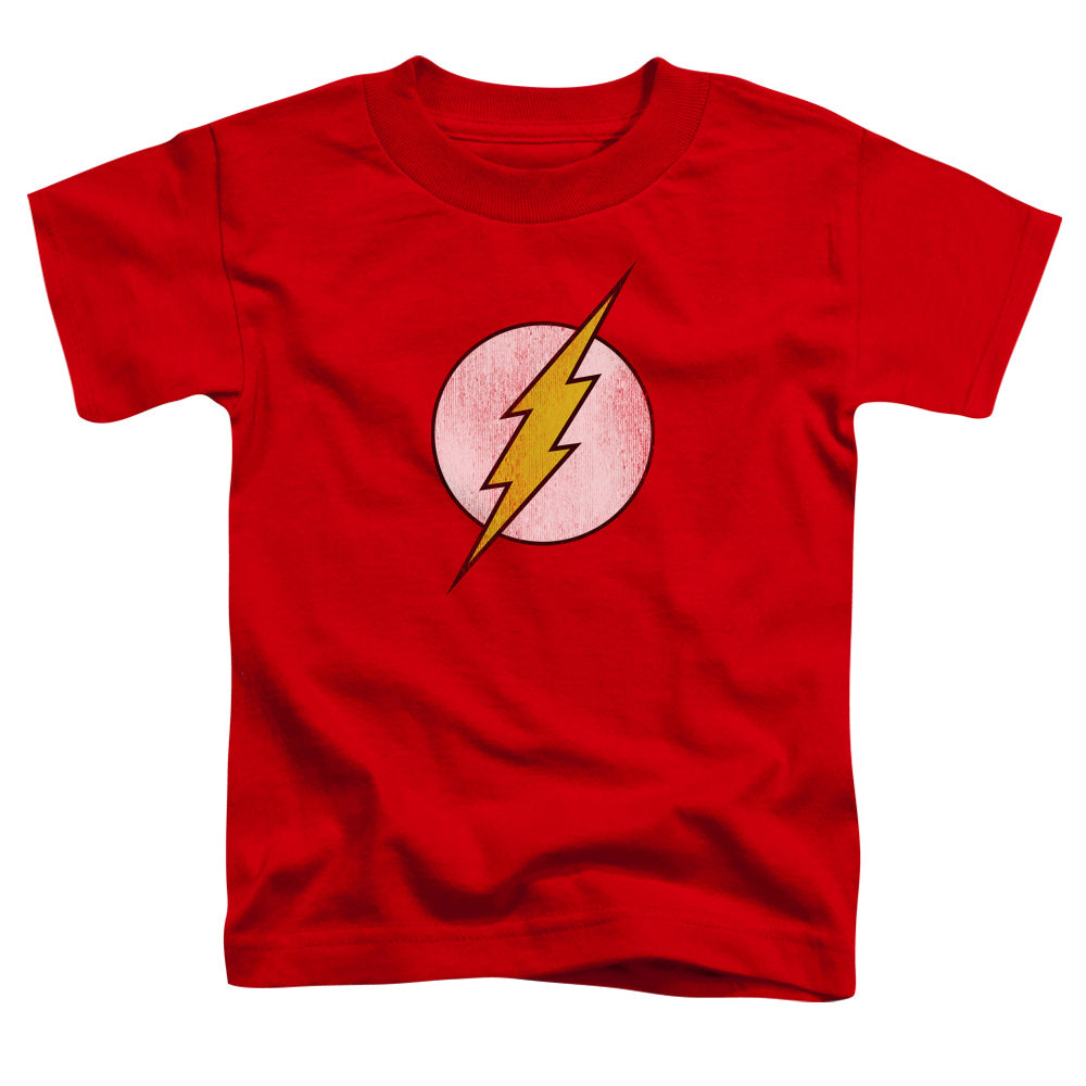 DC FLASH/FLASH LOGO DISTRESSED - S/S TODDLER TEE - RED