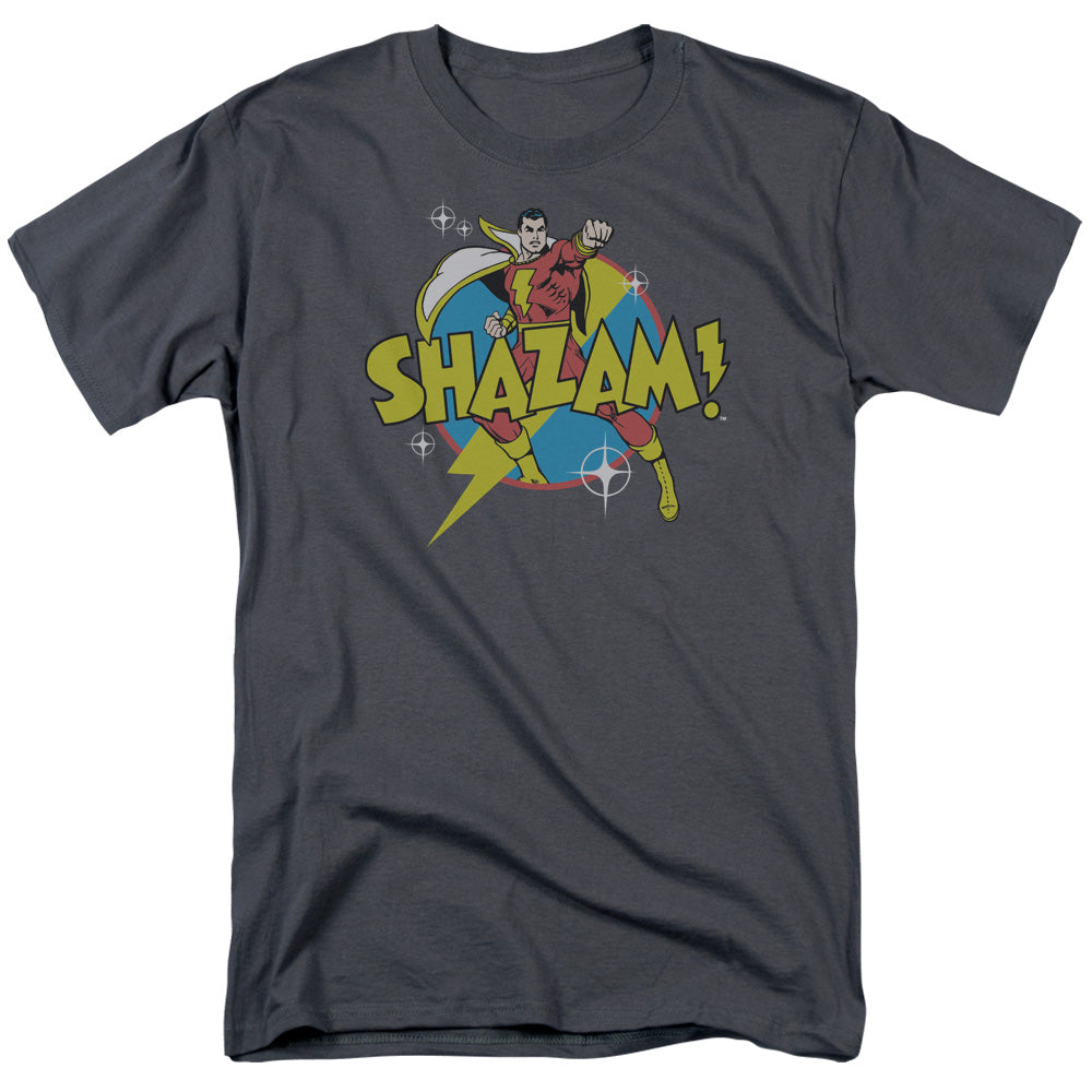 DC SHAZAM/POWER BOLT - S/S ADULT 18/1 - CHARCOAL