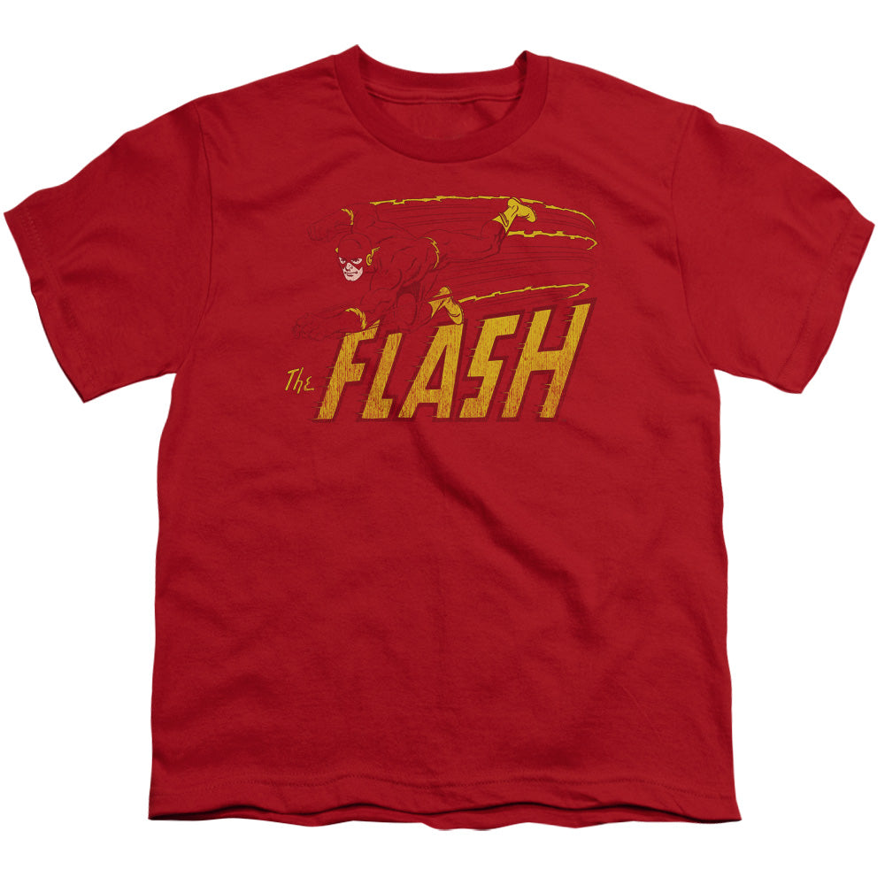 DC FLASH/FLASH SPEED DISTRESSED - S/S YOUTH 18/1 - RED