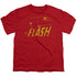 DC FLASH/FLASH SPEED DISTRESSED - S/S YOUTH 18/1 - RED
