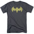 DC/BATGIRL LOGO DISTRESSED - S/S ADULT 18/1 - CHARCOAL