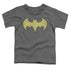 DC/BATGIRL LOGO DISTRESSED - S/S TODDLER TEE - CHARCOAL