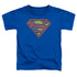 DC/RETRO SUPES LOGO DISTRESSED - S/S TODDLER TEE - ROYAL BLUE
