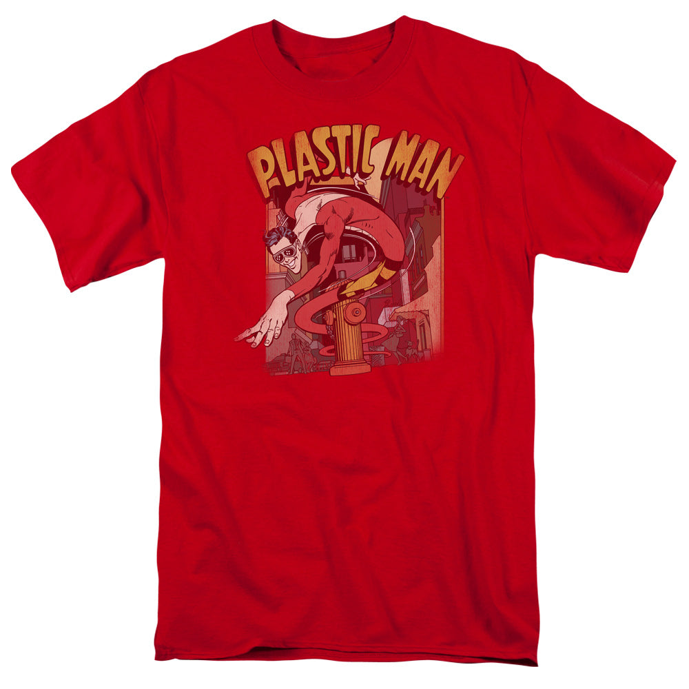 DC/PLASTIC MAN STREET - S/S ADULT 18/1 - RED