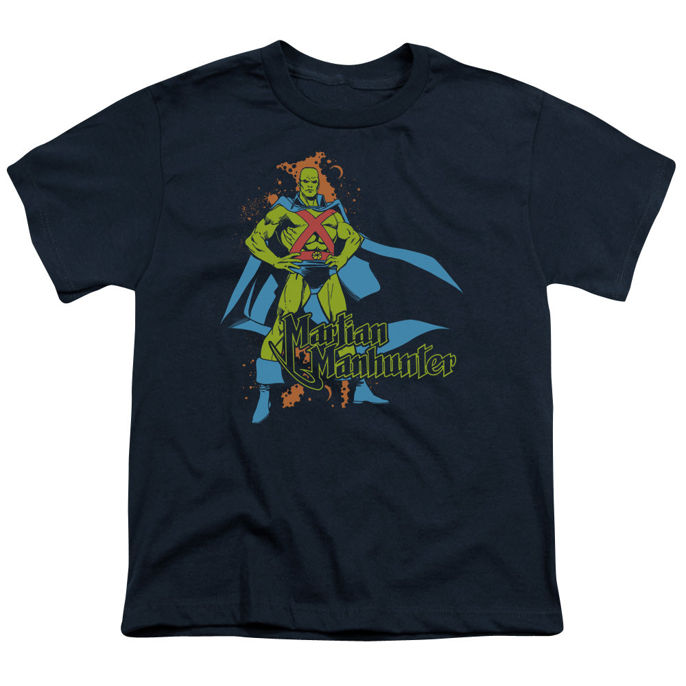 DC/MARTIAN MANHUNTER - S/S YOUTH 18/1 - NAVY