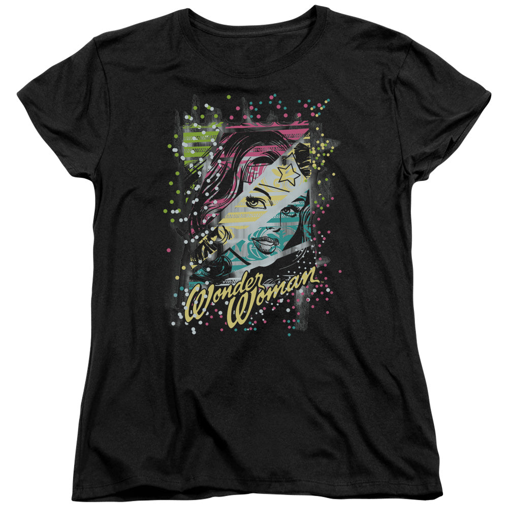 DC/COLOR BLOCK - S/S WOMENS TEE - BLACK