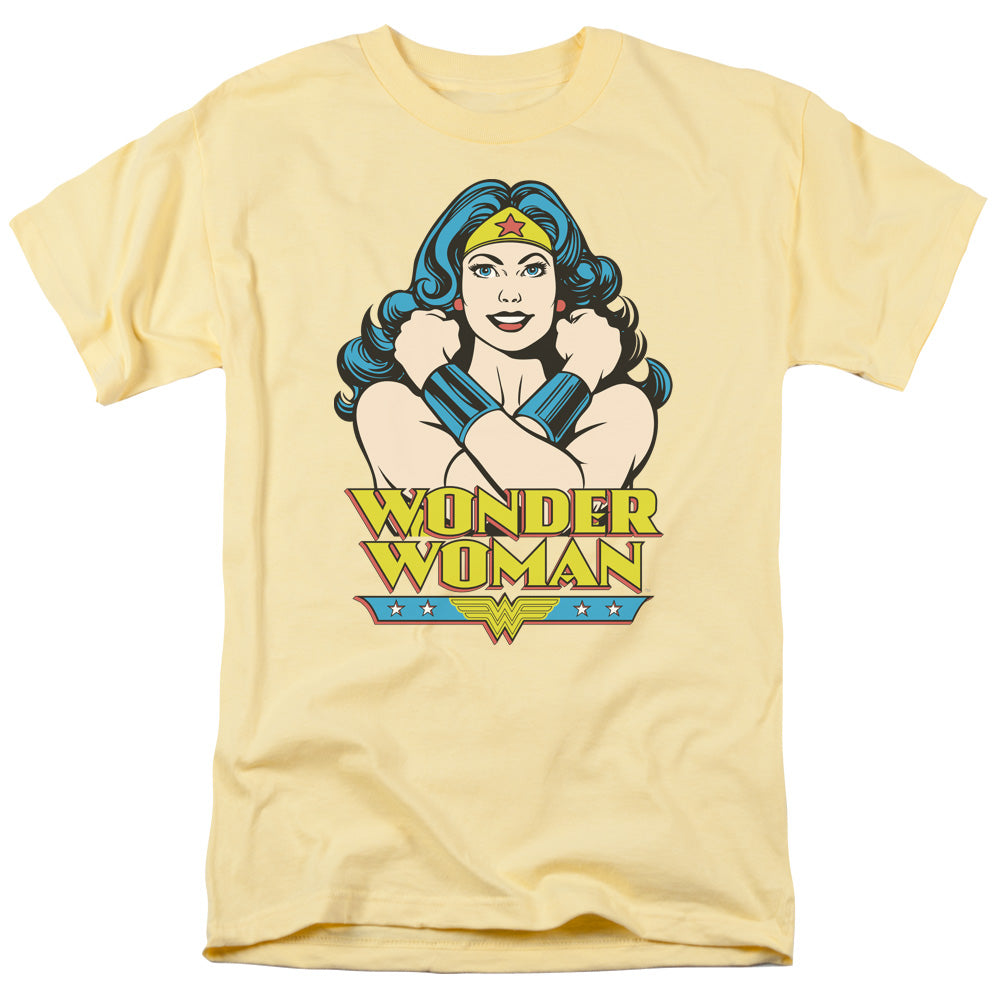 DC WONDER WOMAN/WONDER AT LARGE - S/S ADULT 18/1 - BANANA