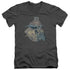 DC/BATGIRL BIKER - S/S ADULT V-NECK 30/1 - CHARCOAL