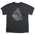 DC/BATGIRL BIKER - S/S YOUTH 18/1 - CHARCOAL