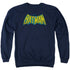 DC/CLASSIC BATMAN LOGO - ADULT CREWNECK SWEATSHIRT - NAVY