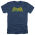 DC/CLASSIC BATMAN LOGO - ADULT HEATHER - NAVY