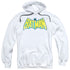 DC/CLASSIC BATMAN LOGO - ADULT PULLOVER HOODIE - WHITE