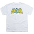 DC/CLASSIC BATMAN LOGO - S/S YOUTH 18/1 - WHITE