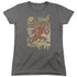 DC FLASH/JUST PASSING THROUGH - S/S WOMENS TEE - CHARCOAL