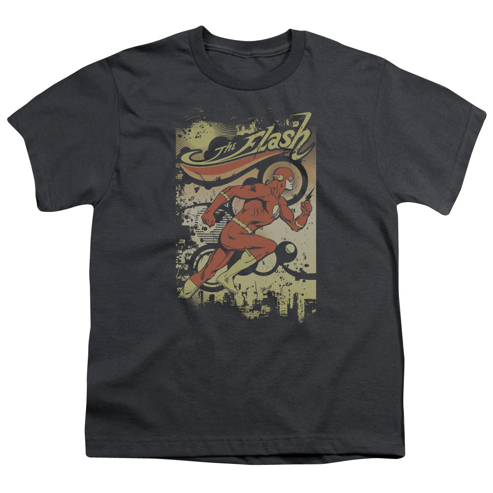 DC FLASH/JUST PASSING THROUGH - S/S YOUTH 18/1 - CHARCOAL