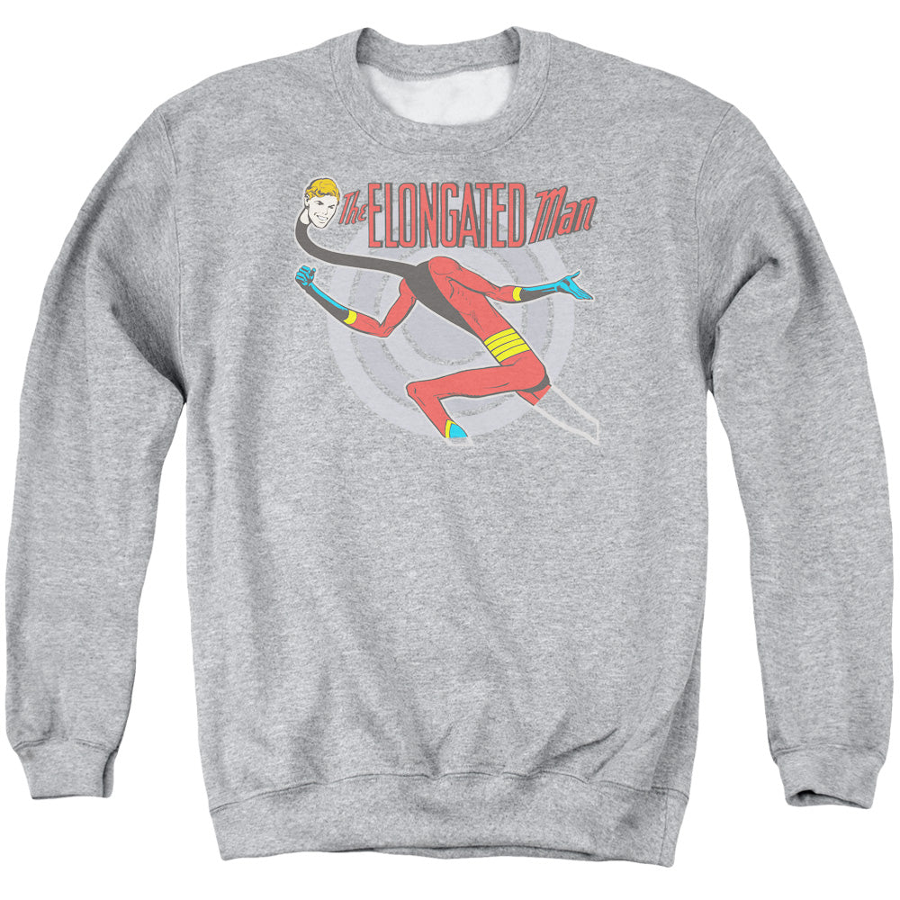 DC/ELONGATED MAN - ADULT CREWNECK SWEATSHIRT - ATHLETIC HEATHER