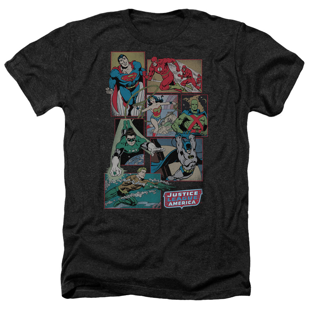 DC/JUSTICE LEAGUE BOXES - ADULT HEATHER - BLACK