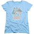 DC/SUPER POWERS X3 - S/S WOMENS TEE - LIGHT BLUE