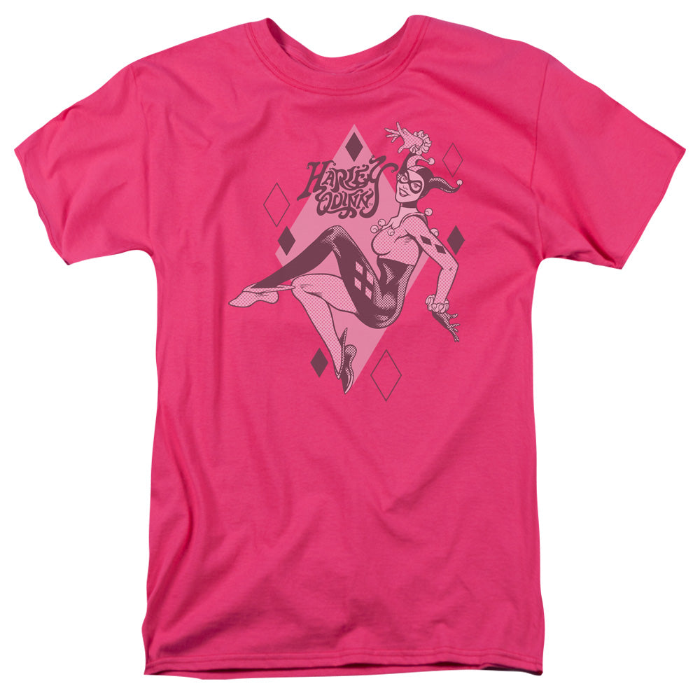 DC/HARLEY QUINN - S/S ADULT 18/1 - HOT PINK