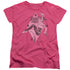 DC/HARLEY QUINN - S/S WOMENS TEE - HOT PINK