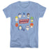 DC/JUSTICE HEAD CIRCLE - S/S WOMENS TEE - CAROLINA BLUE