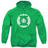 DC/GREEN LANTERN LOGO - ADULT PULLOVER HOODIE - KELLY GREEN