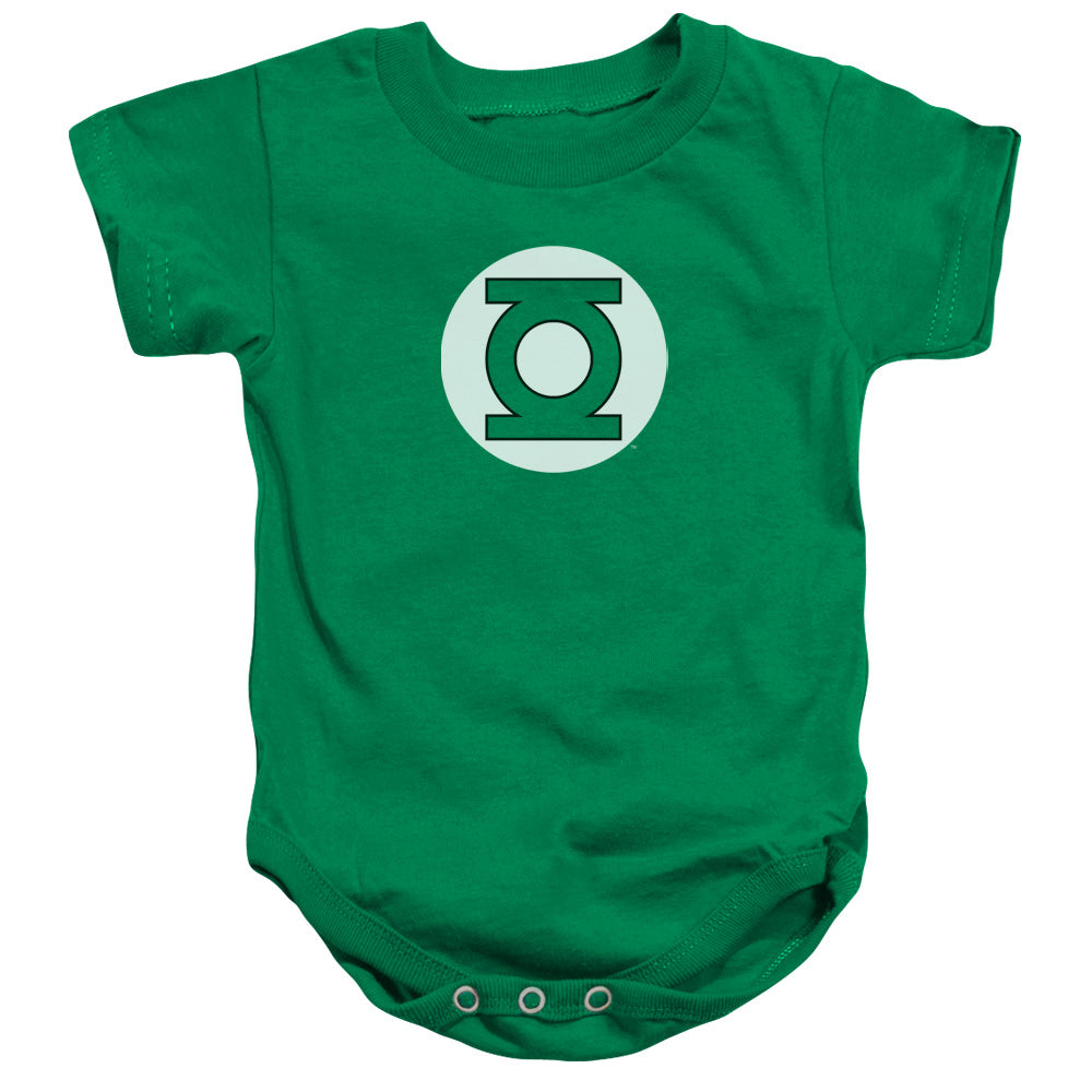 DC/GREEN LANTERN LOGO - INFANT SNAPSUIT - KELLY GREEN