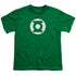 DC/GREEN LANTERN LOGO - S/S YOUTH 18/1 - KELLY GREEN
