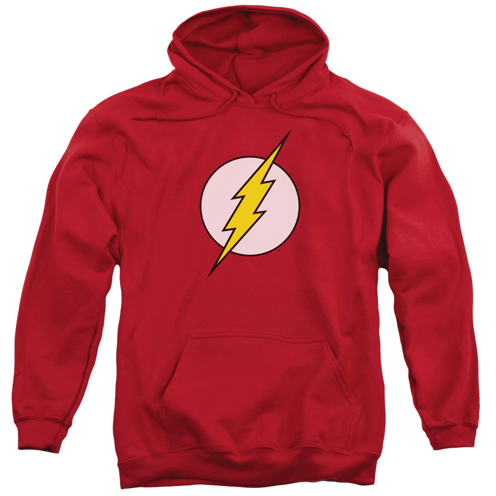 DC FLASH/FLASH LOGO - ADULT PULLOVER HOODIE - RED