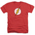 DC FLASH/FLASH LOGO - ADULT HEATHER - RED