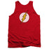 DC FLASH/FLASH LOGO - ADULT TANK - RED