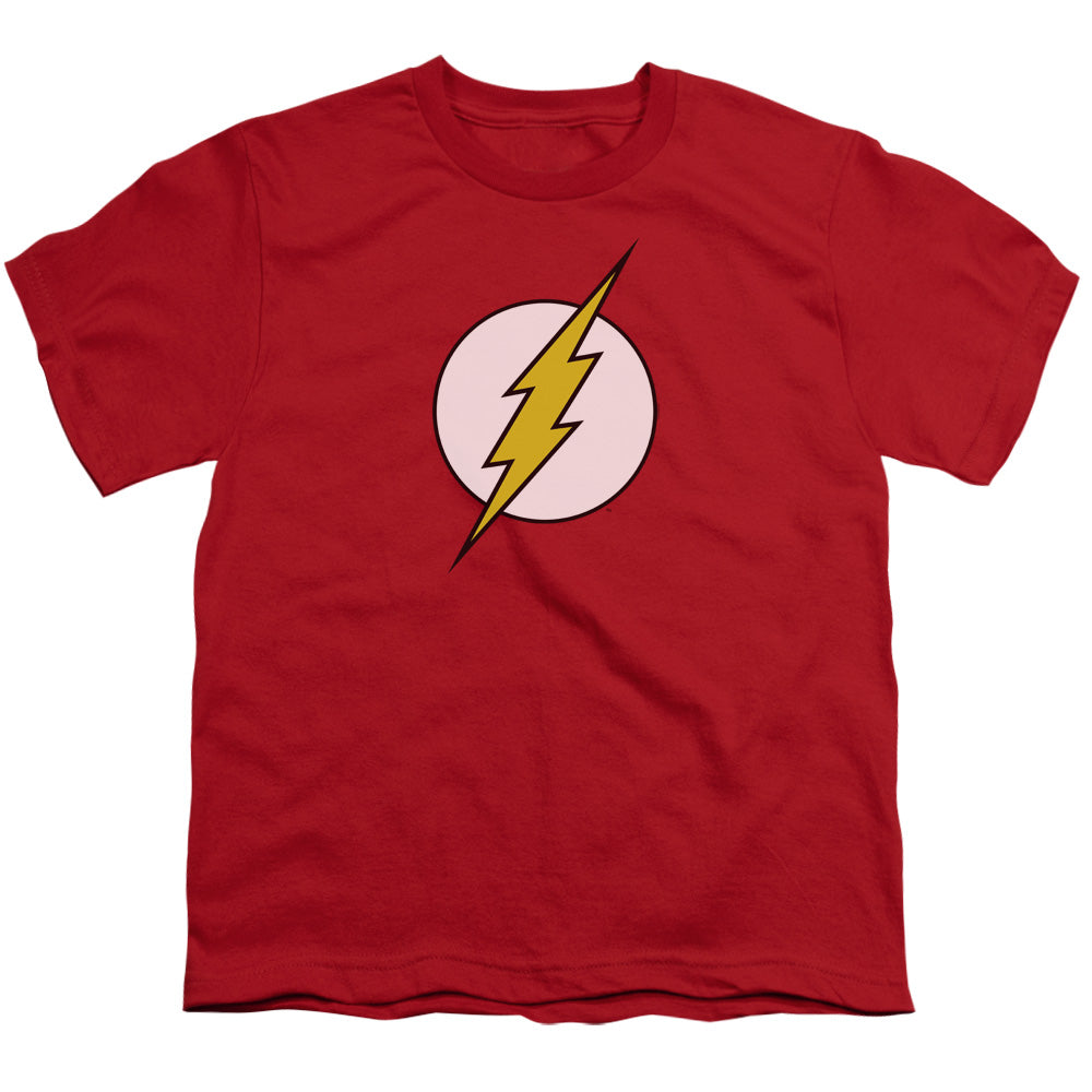 DC FLASH/FLASH LOGO - S/S YOUTH 18/1 - RED