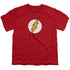 DC FLASH/FLASH LOGO - S/S YOUTH 18/1 - RED
