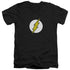 DC FLASH/FLASH LOGO - S/S ADULT V-NECK 30/1 - BLACK