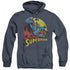 DC/BIG BLUE - ADULT HEATHER HOODIE - NAVY
