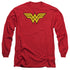 DC/WONDER WOMAN LOGO - L/S ADULT 18/1 - RED