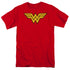 DC/WONDER WOMAN LOGO - S/S ADULT 18/1 - RED