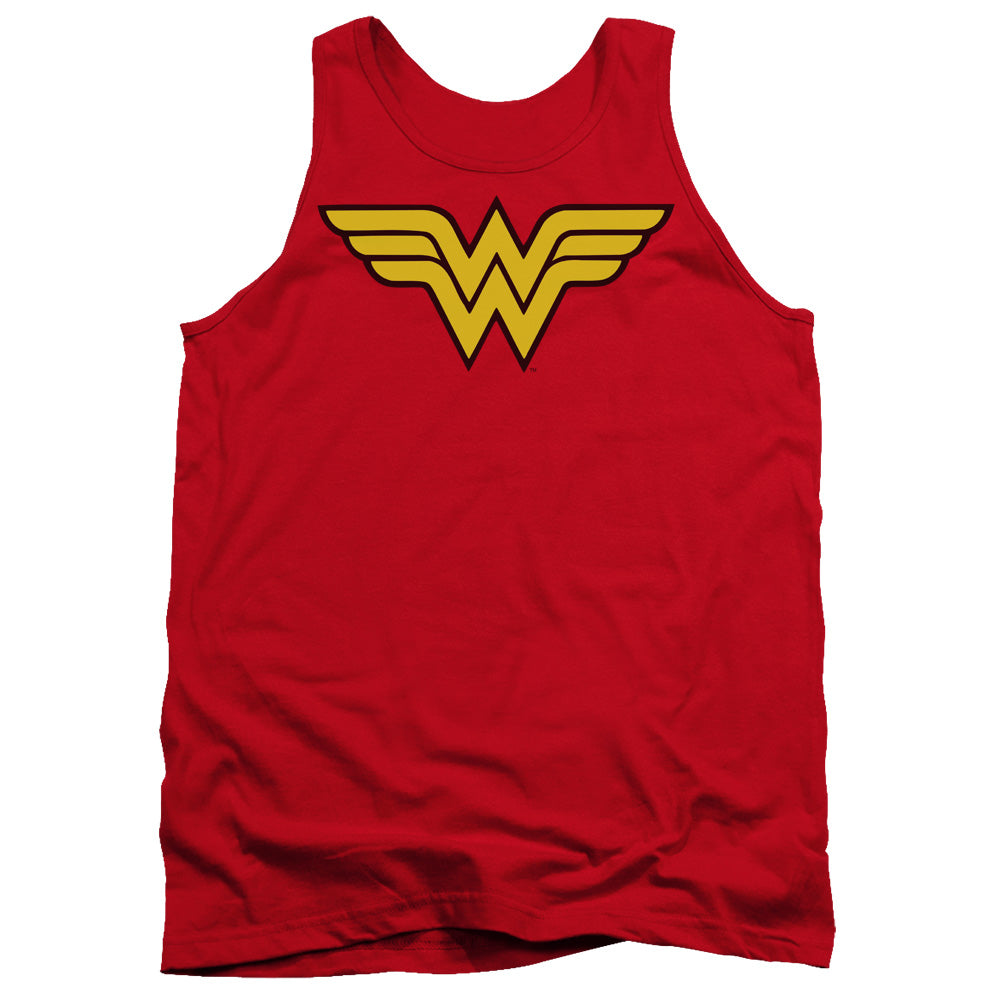 DC/WONDER WOMAN LOGO - ADULT TANK - RED