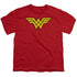 DC/WONDER WOMAN LOGO - S/S YOUTH 18/1 - RED