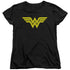 DC/WONDER WOMAN LOGO - S/S WOMENS TEE - BLACK