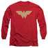 DC/WW LOGO -  L/S ADULT 18/1  - RED