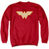 DC/WW LOGO - ADULT CREWNECK SWEATSHIRT - RED