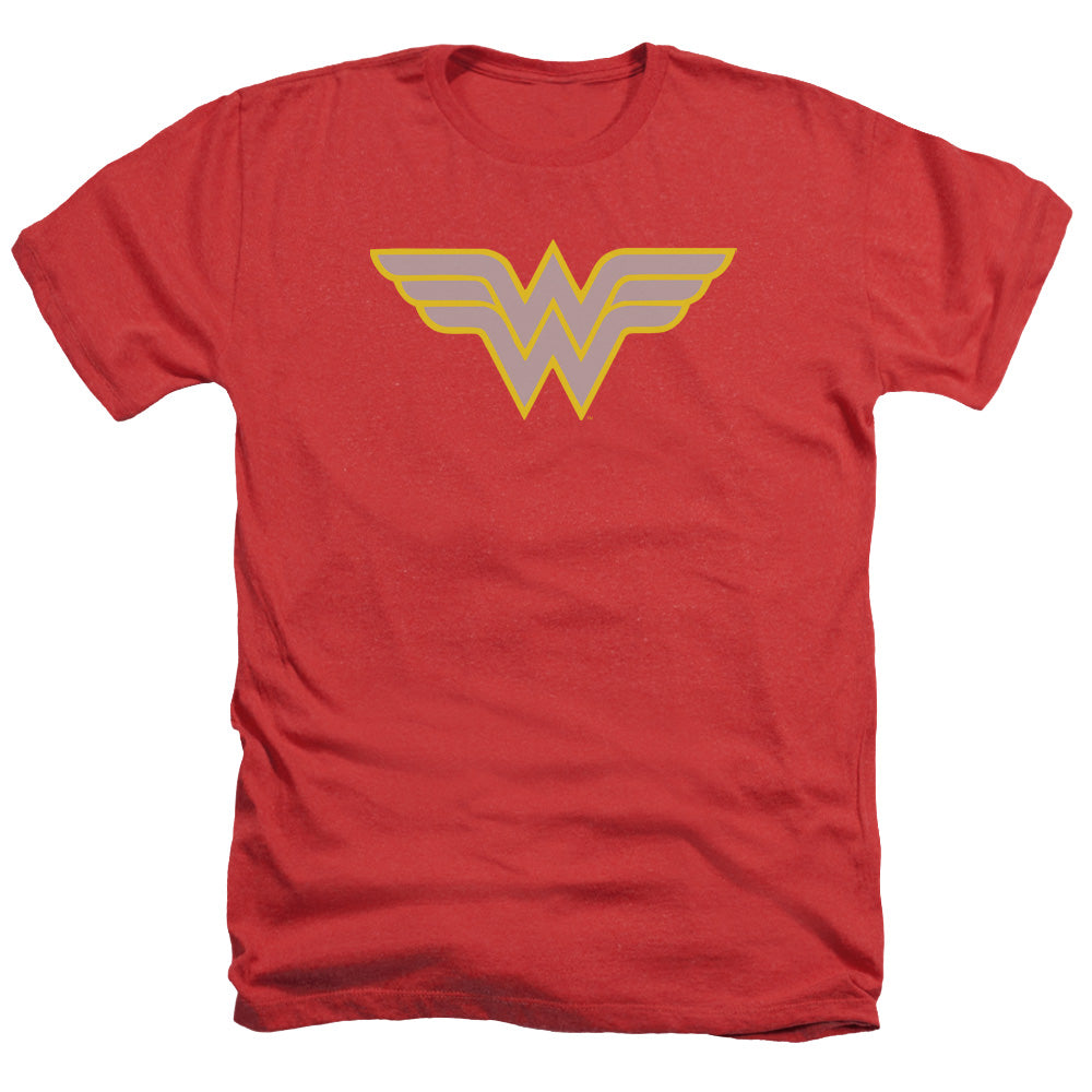 DC/WW LOGO - ADULT HEATHER - RED