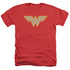 DC/WW LOGO - ADULT HEATHER - RED