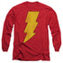 DC/SHAZAM LOGO DISTRESSED - L/S ADULT 18/1 - RED