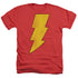 DC/SHAZAM LOGO DISTRESSED - ADULT HEATHER - RED